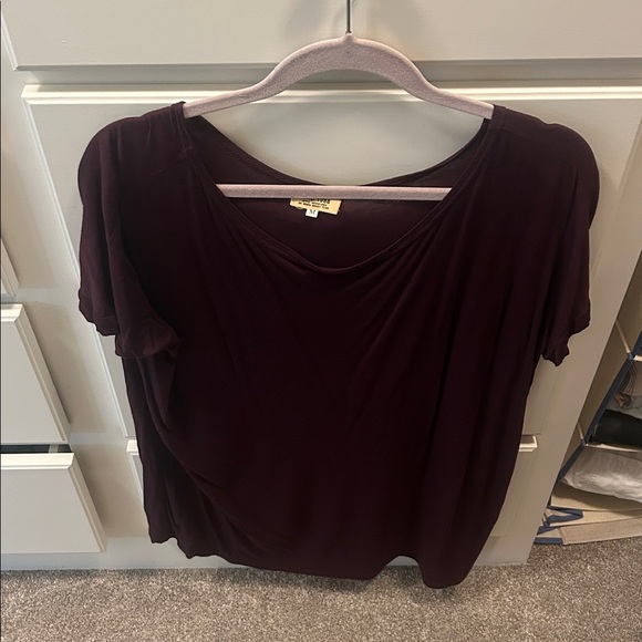 Piko 1988 Plum Short Sleeve Top - Picture 1 of 2
